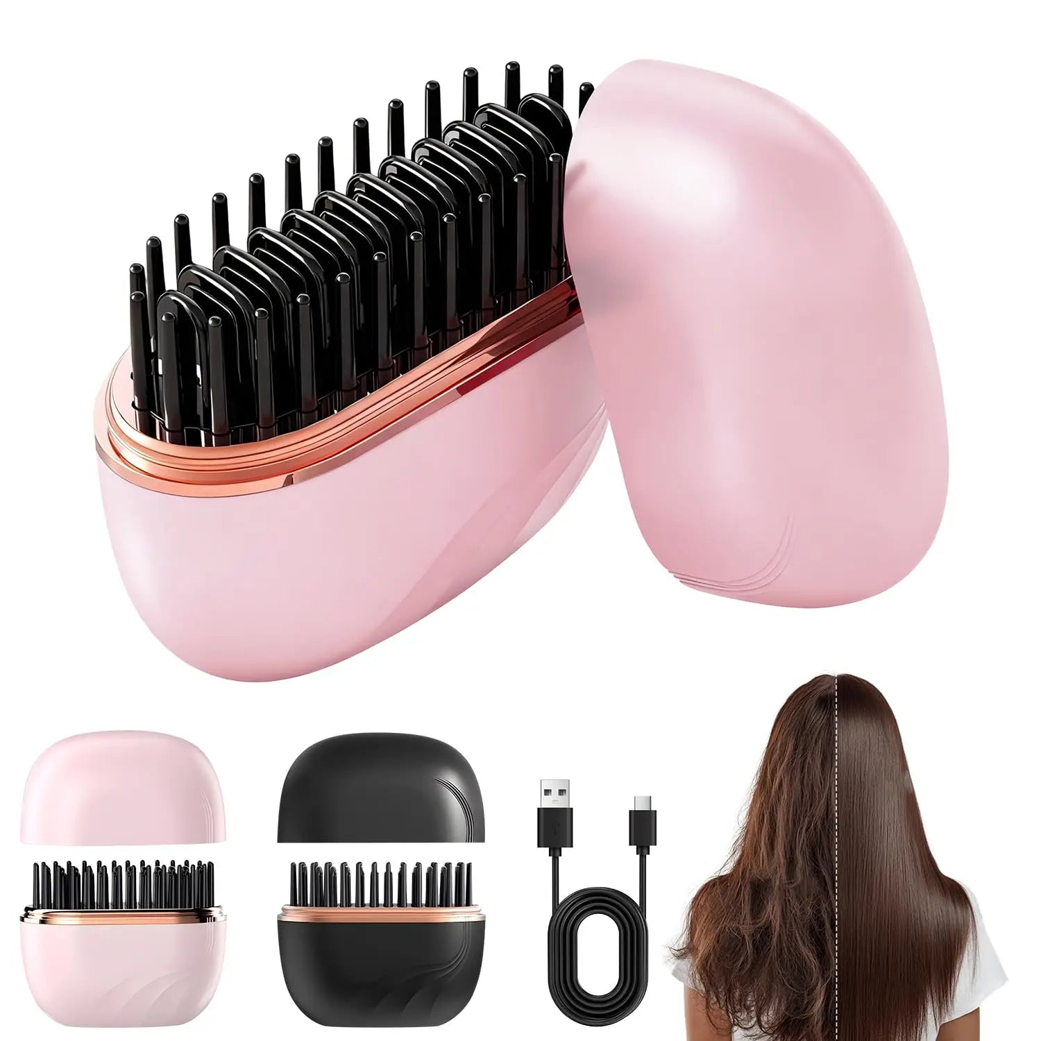 Lumé GlowComb – Kabelloser Mini-Glättkamm für unterwegs